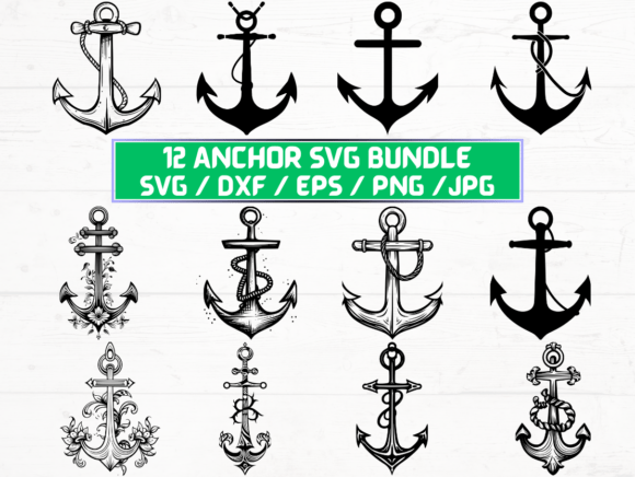 Anchor Laser Cut Design Files for Creative Projects