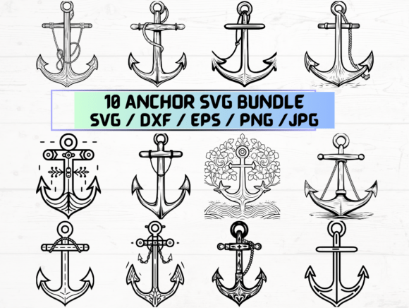 Anchor Stencil Design Files for Creative Projects