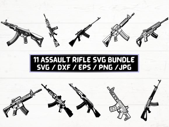 Assault Rifle SVG: A Digital Asset for Designers and Creators