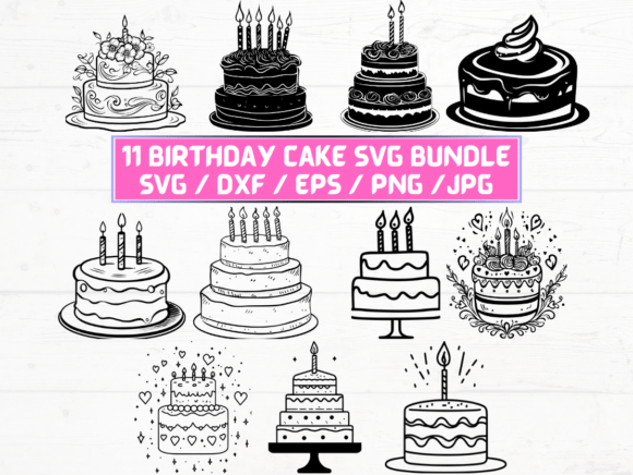 Birthday Cake SVG File: A Versatile Digital Asset for Creative Professionals