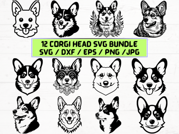 Corgi Head Laser Cut: A Versatile Digital Asset for Creative Professionals
