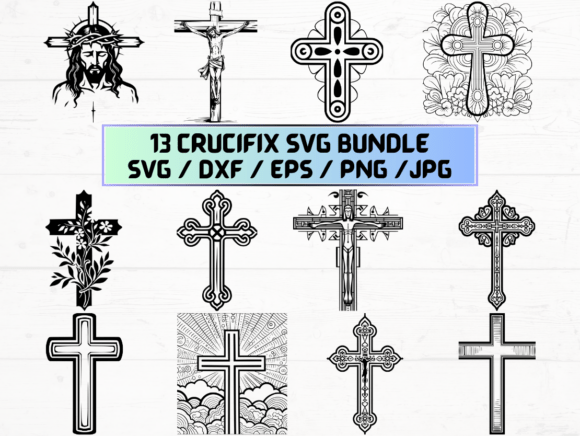 Cross Crucifix Laser Engraving Cut Files