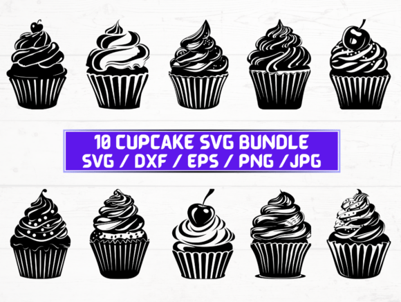 Cupcake SVG Bundle: A Versatile Digital Asset for Designers and Creators