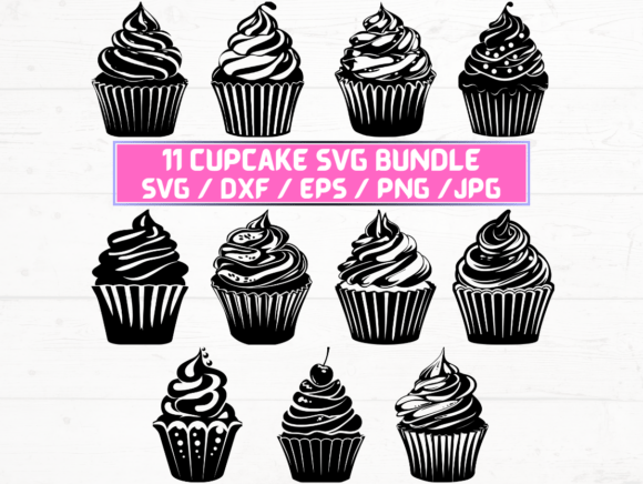 Cupcake SVG, DXF, EPS, JPG, PNG: A Versatile Digital Asset for Creative Projects