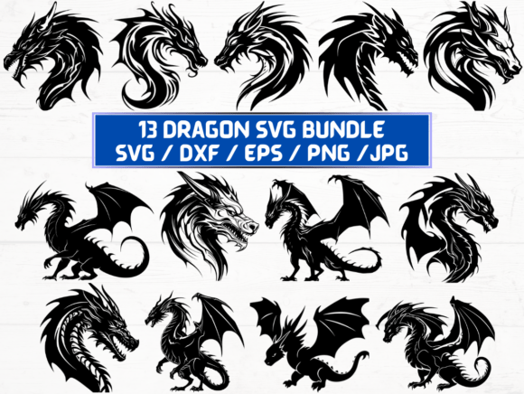 Dragon SVG Bundle for Creative Projects