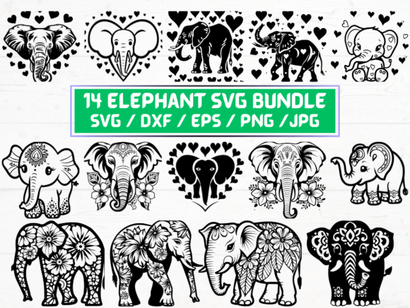 Elephant SVG Files for Creative Projects
