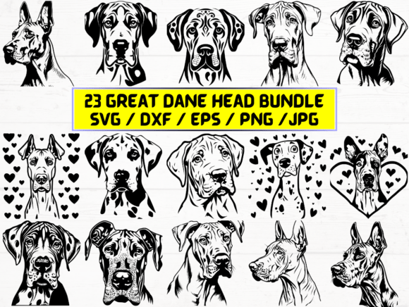 Great Dane Head SVG: A Digital Asset for Designers and Creators