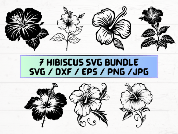 Hibiscus Silhouette SVG: A Digital Design Asset for Creatives and Businesses