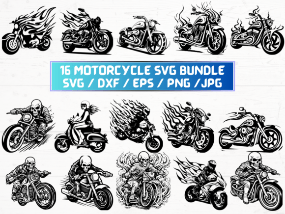 Motorcycle Laser Engraving Cut Files