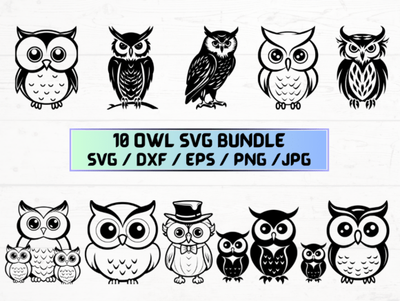 Owl Silhouette SVG for Creative Projects