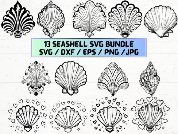 Seashell Silhouette SVG: A Versatile Digital Asset for Creative Projects