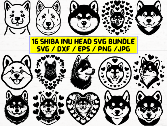 Shiba Inu Head SVG