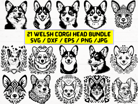 Welsh Corgi Head SVG: A Versatile Digital Asset for Designers and Creators